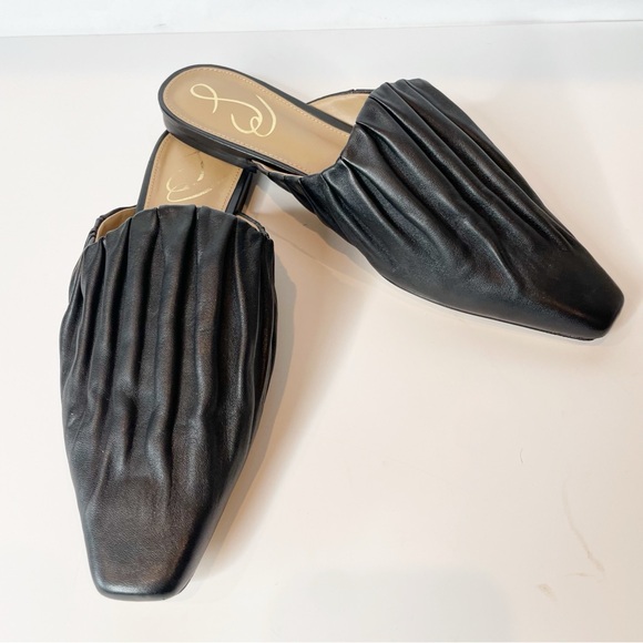 Sam Edelman Cecilia Black Leather Mules Size 7.5 - Picture 10 of 10